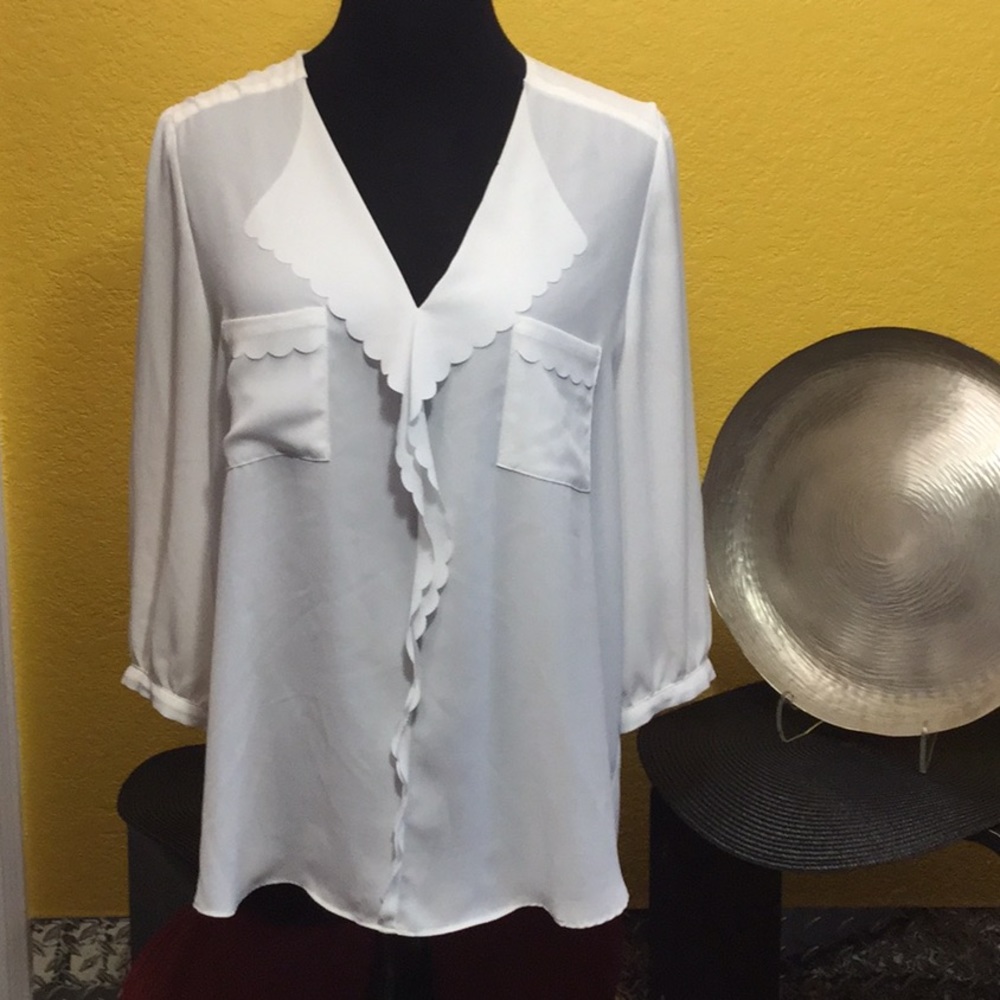 Elle crepe blouse